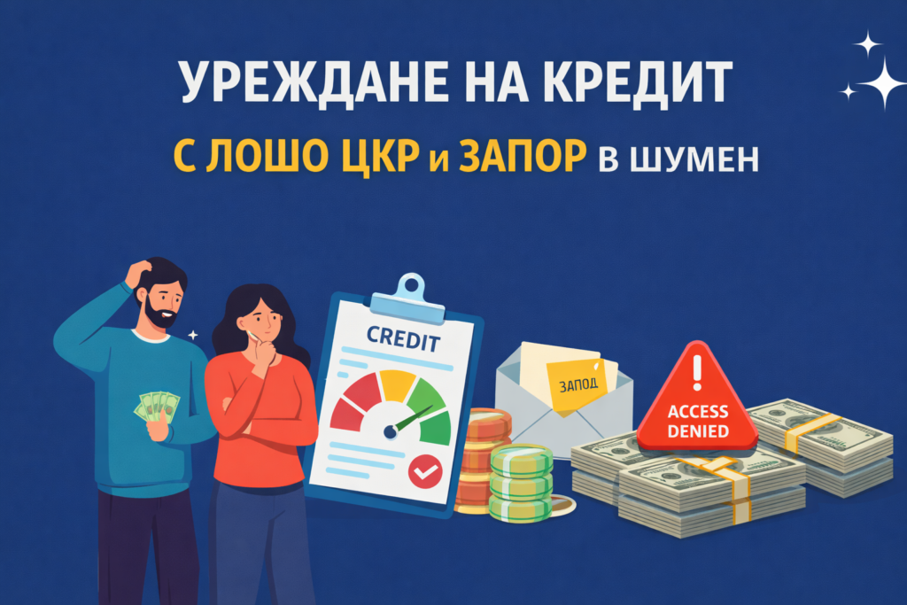Уреждане на кредит с лошо ЦКР и запор в Шумен