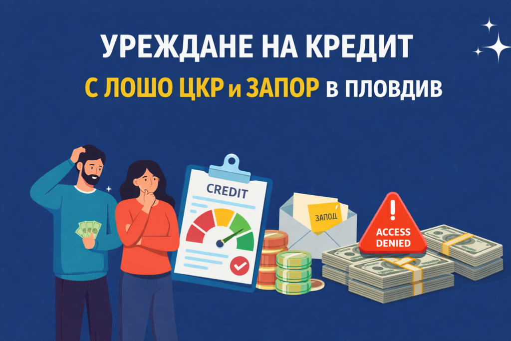 Уреждане на кредит с лошо ЦКР и запор в Пловдив