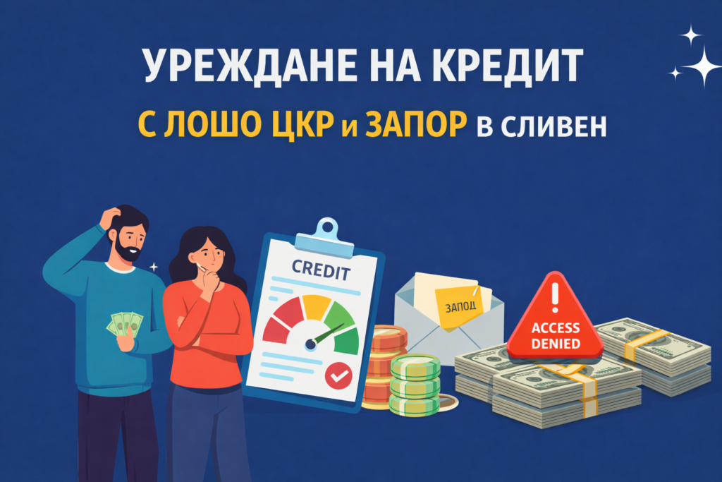 Уреждане на кредит с лошо ЦКР и запор в Сливен
